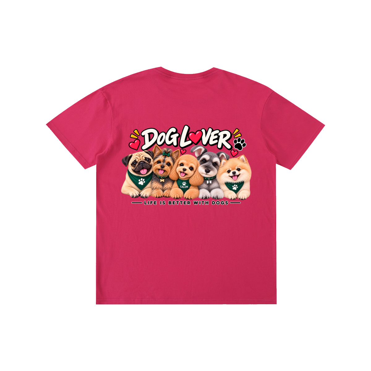 DOG | ベーシック ユニセックス コットンTシャツ / Pure Cotton Unisex T-Shirt
