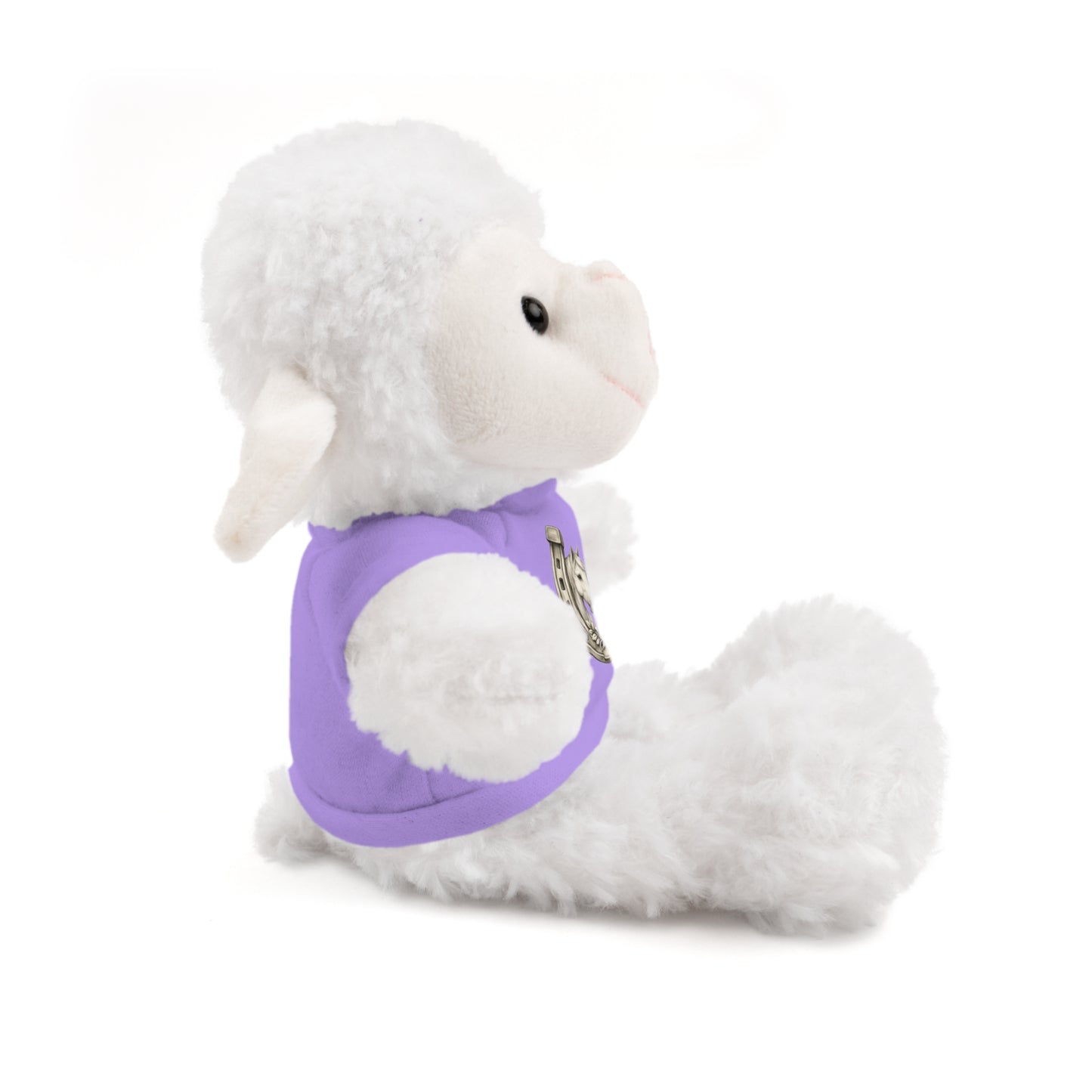 Brown Teddy Bear with Horseshoe Tee — Lucky Love Plush Gift