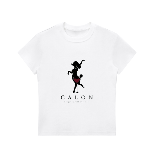 ウィメンズ エッセンシャル ボディコン クルーネック Tシャツ | 軽やかな一枚を、軽やかにまとわせる