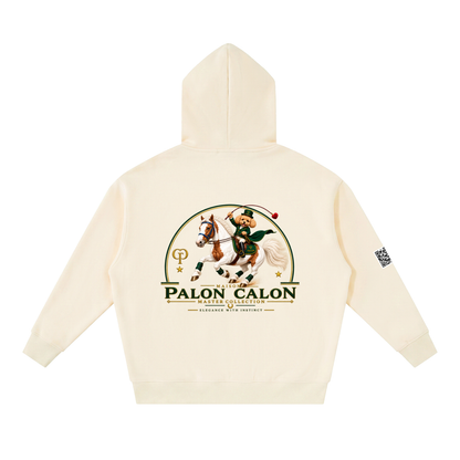 EQUESTRIAN CALON | オーバーサイズ フリース ボクシー フーディー/ Unisex Oversized Fleece Boxy Hoodie