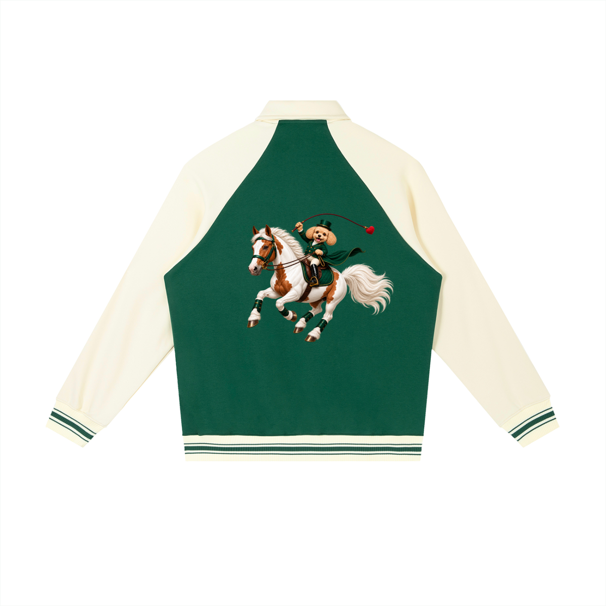 EQUESTRIAN CALON | ユニセックス コントラスト ラグラン ベースボールジャケット — Unisex Contrast Raglan Baseball Jacket