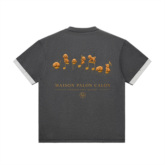 コントラストカフ Tシャツ — ユニセックス