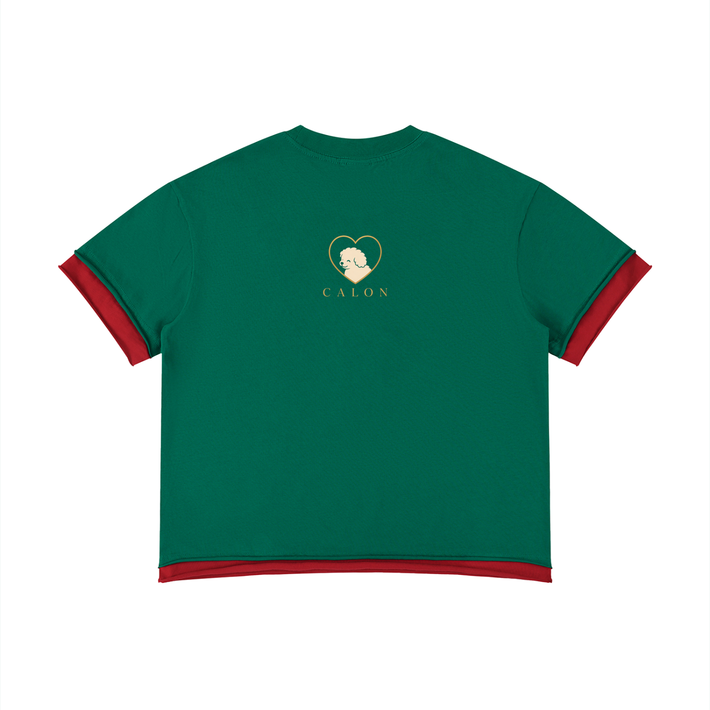 Unisex Boxy Color Block T-Shirt