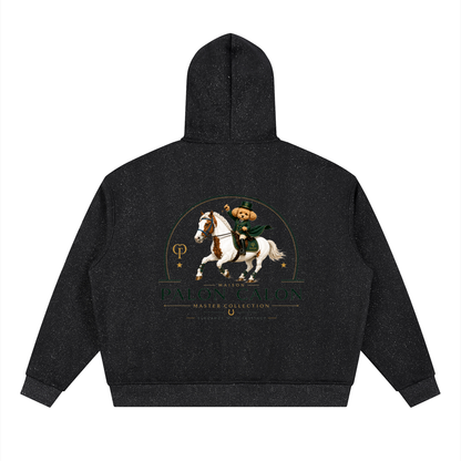 Unisex Sparkles Full Zip Boxy Hoodie