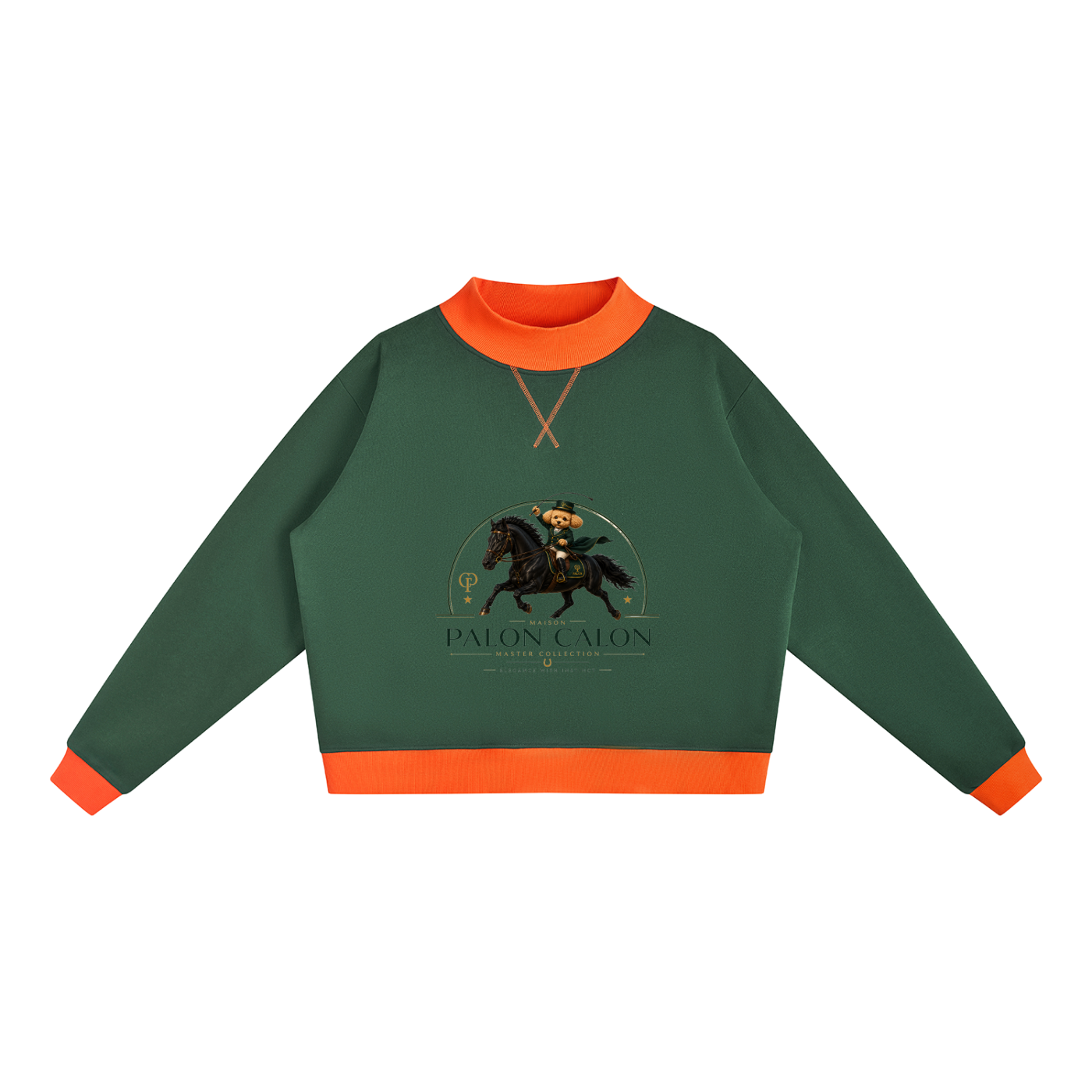 ウィメンズ モックネック スウェットシャツ — Women's Mock Neck Sweatshirt