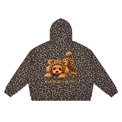 Unisex Leopard Full Zip Hoodie