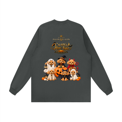 Unisex Raw Hem Long Sleeve T-Shirt