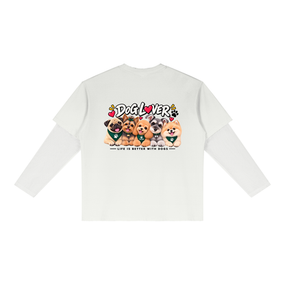 DOG | ユニセックス サンフェード レイヤーTシャツ / Unisex Sunfade Layer T-Shirt