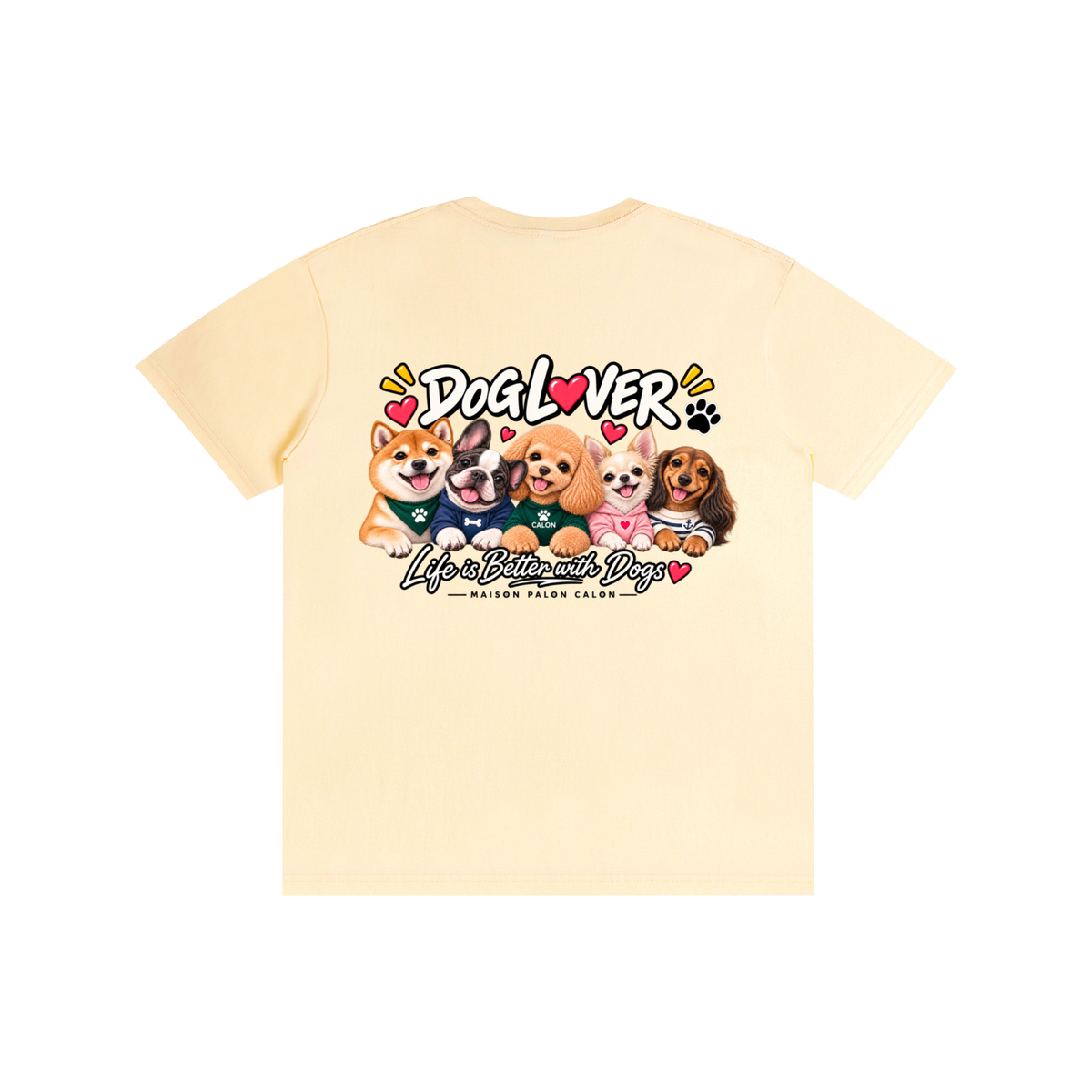 DOG | ベーシック ユニセックス コットンTシャツ / Pure Cotton Unisex T-Shirt