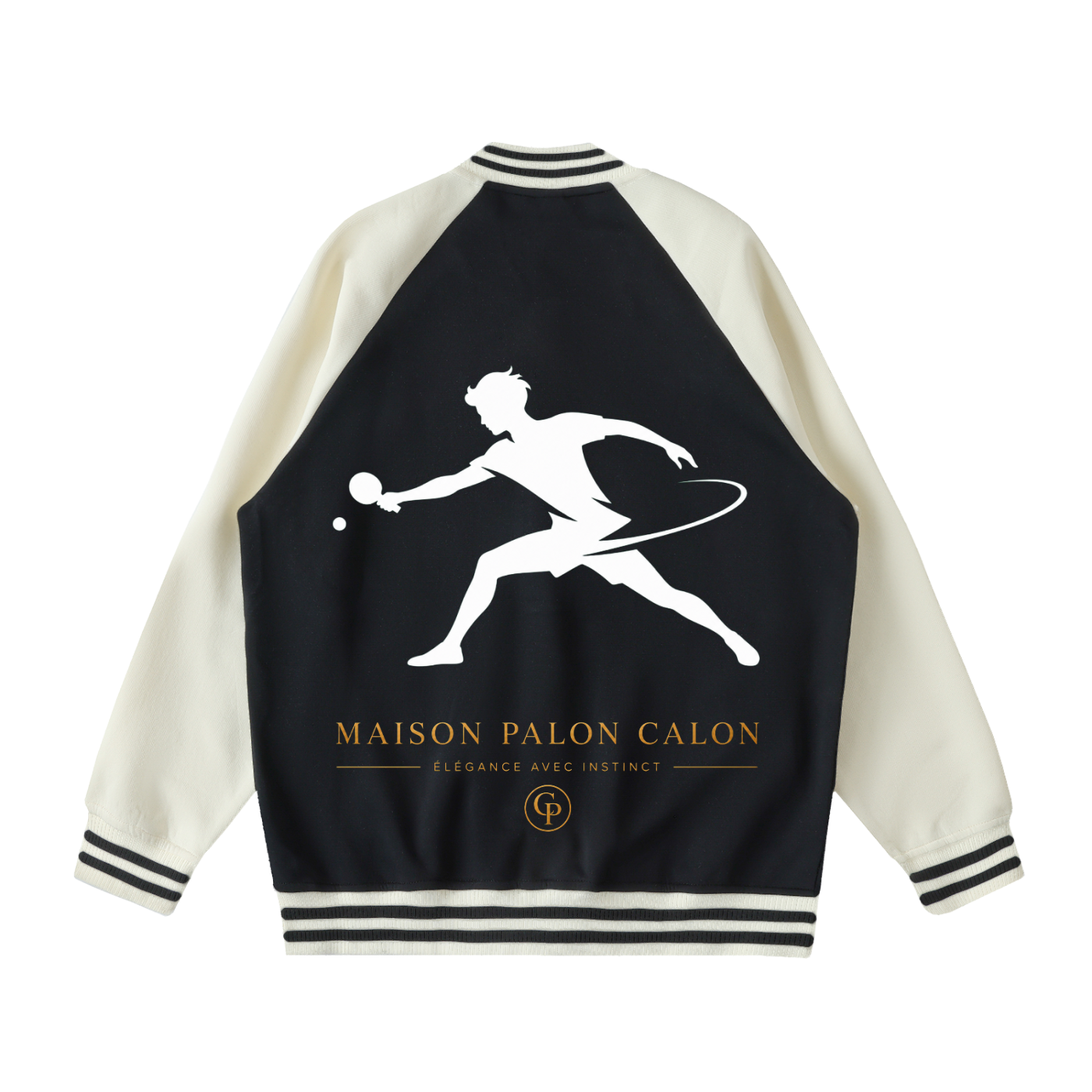 ユニセックス ツートーン ラグラン バーシティジャケット — Unisex Two-Tone Raglan Varsity Jacket
