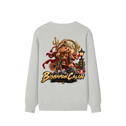 KAGURAZAKA | ユニセックス クラシック コットン スウェットシャツ毘沙門 | Unisex Classic Cotton Sweatshirt