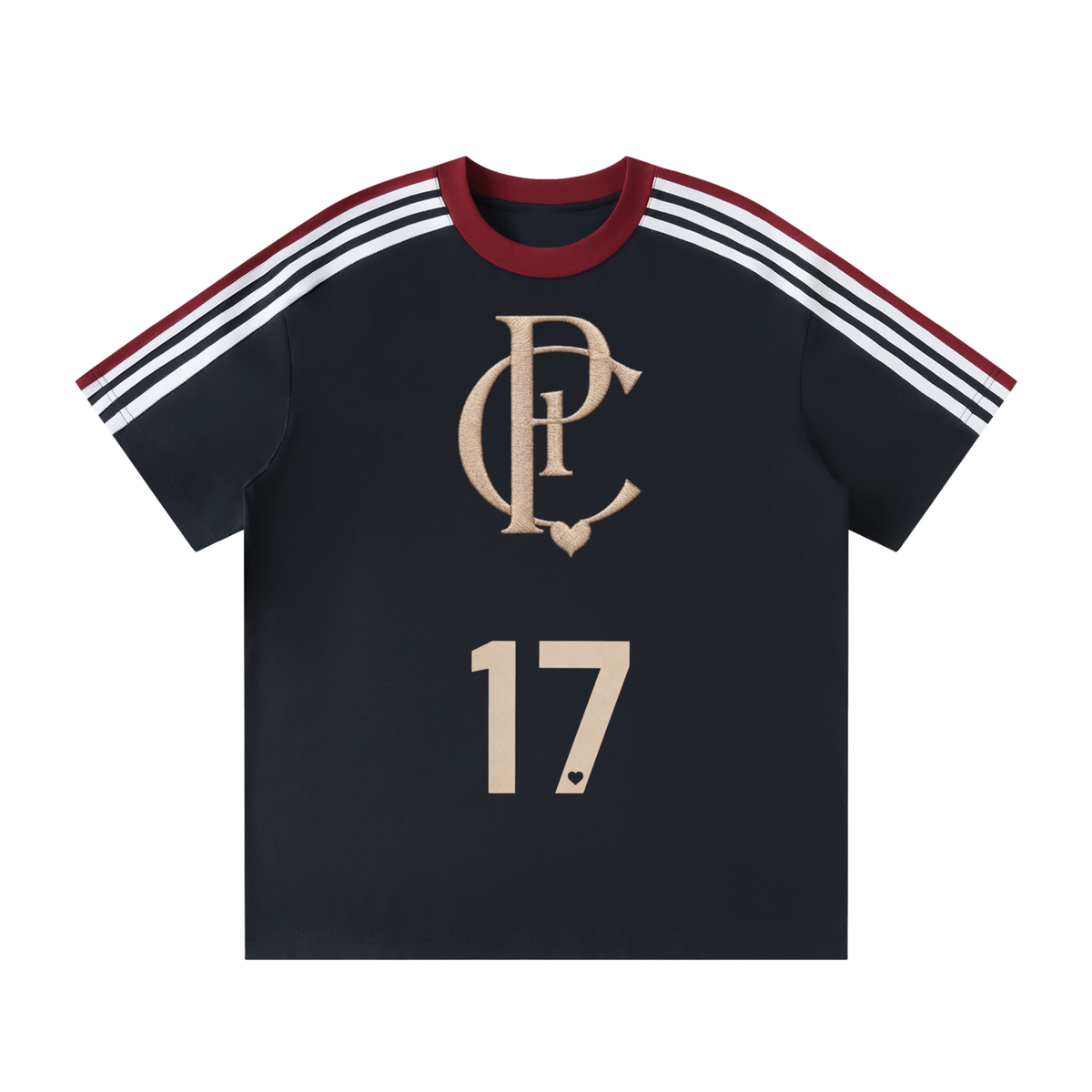 NUMBER 17 | ユニセックス カラーブロック ストライプ Tシャツ | Unisex Colorblock Striped T-Shirt