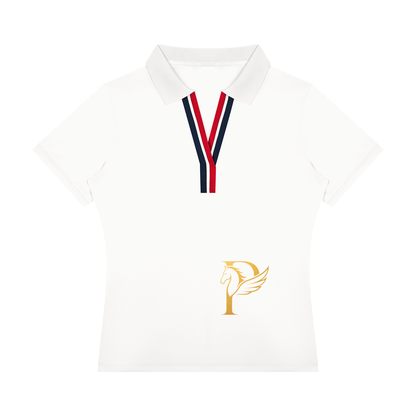 EQUESTRIAN CALON｜カラーブロック ポロシャツ（ウィメンズ）/ Women’s Color Block Polo Shirt