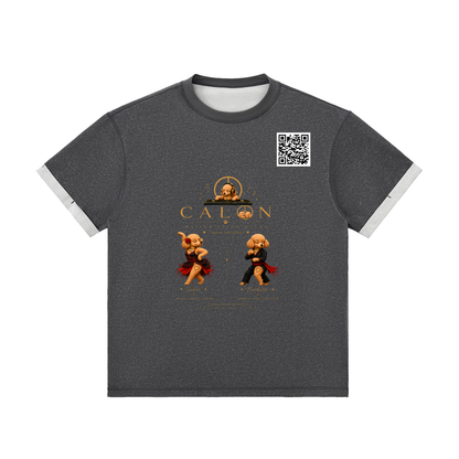 コントラストカフ Tシャツ — ユニセックス