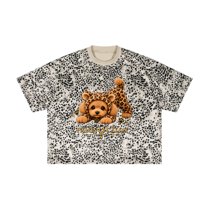 Unisex Leopard Print Boxy T-Shirt