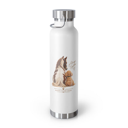 EQUESTRIAN CALON | 保温ボトル ホース＆ドッグ ローレル | Insulated Water Bottle Horse & Dog Laurel 22oz