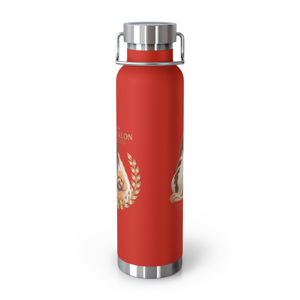 EQUESTRIAN CALON | 保温ボトル ホース＆ドッグ ローレル | Insulated Water Bottle Horse & Dog Laurel 22oz