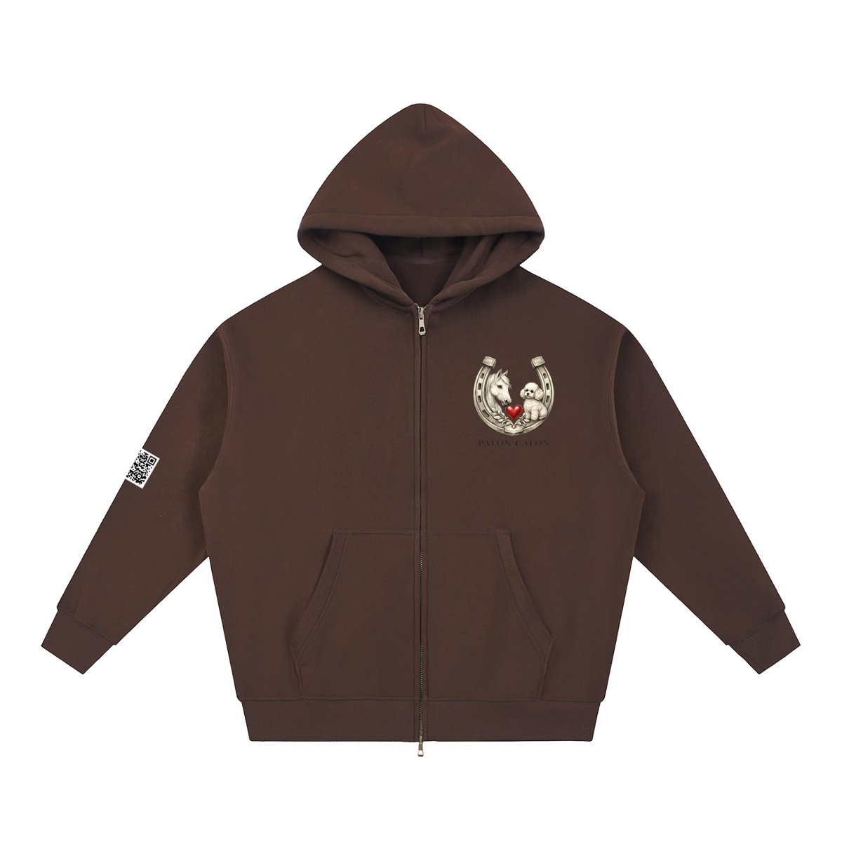EQUESTRIAN CALON | オーバーサイズ フリース ボクシー フーディー/ Unisex Oversized Fleece Boxy Hoodie