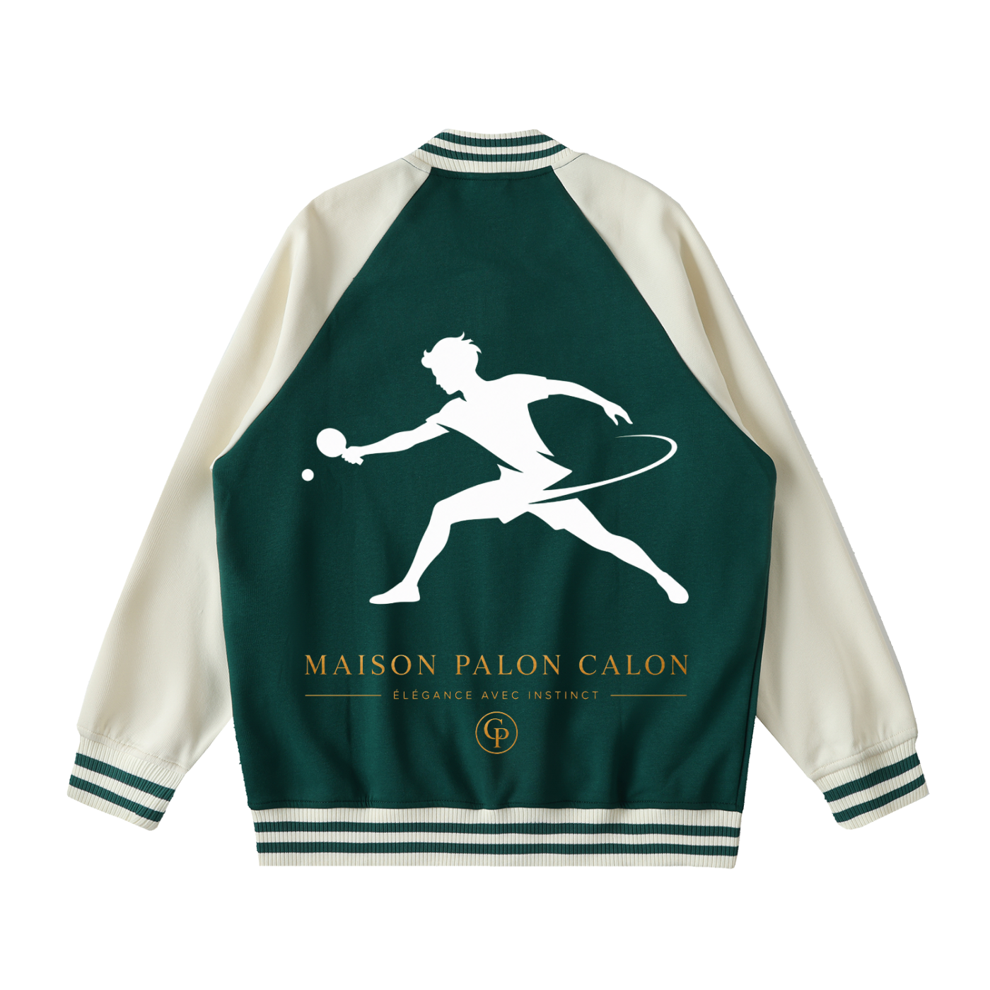 ユニセックス ツートーン ラグラン バーシティジャケット — Unisex Two-Tone Raglan Varsity Jacket