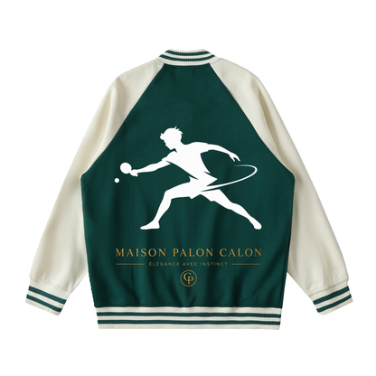 ユニセックス ツートーン ラグラン バーシティジャケット — Unisex Two-Tone Raglan Varsity Jacket