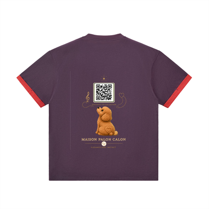 コントラストカフ Tシャツ — ユニセックス