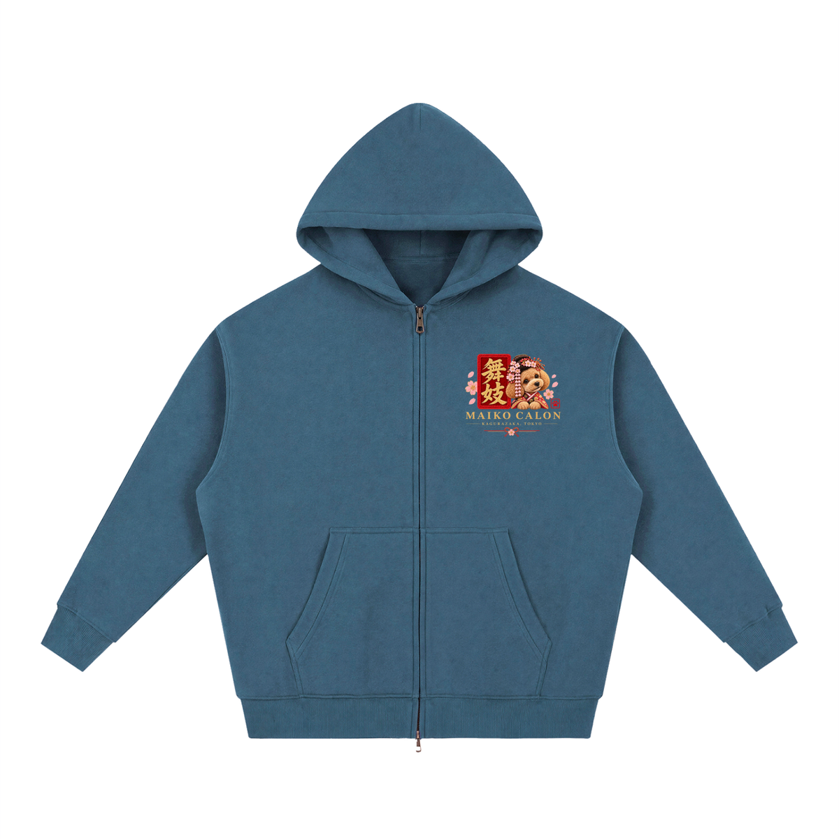 KAGURAZAKA | エッセンシャル オーバーサイズ フリース ボクシー フーディー舞妓 | Essential Oversized Fleece Boxy Hoodie