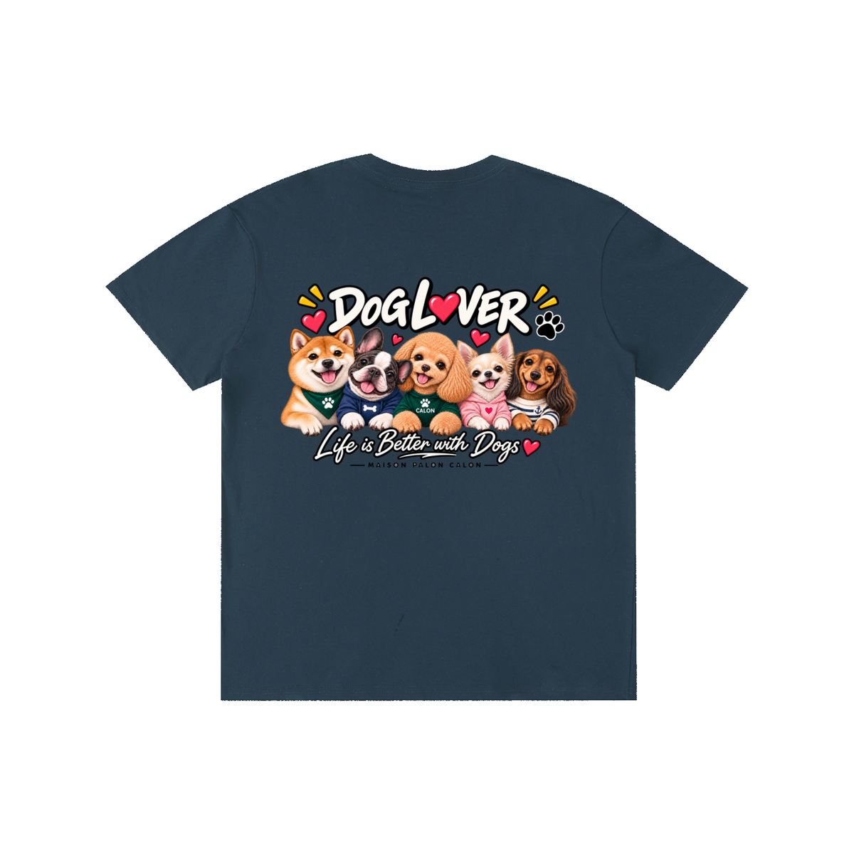 DOG | ベーシック ユニセックス コットンTシャツ / Pure Cotton Unisex T-Shirt