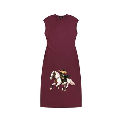 Women’s Ruched Sleeveless Dress