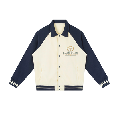 ユニセックス コントラスト ラグラン ベースボールジャケット — Unisex Contrast Raglan Baseball Jacket