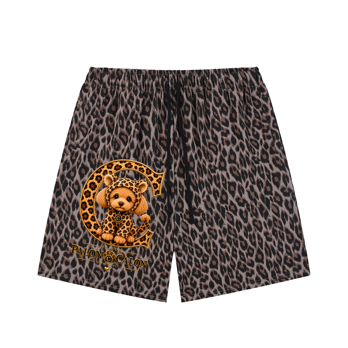 LEOPARD | レオパード ヘビーウェイト ドローストリング ショーツ（ユニセックス）/ Unisex Heavyweight Leopard Drawstring Shorts