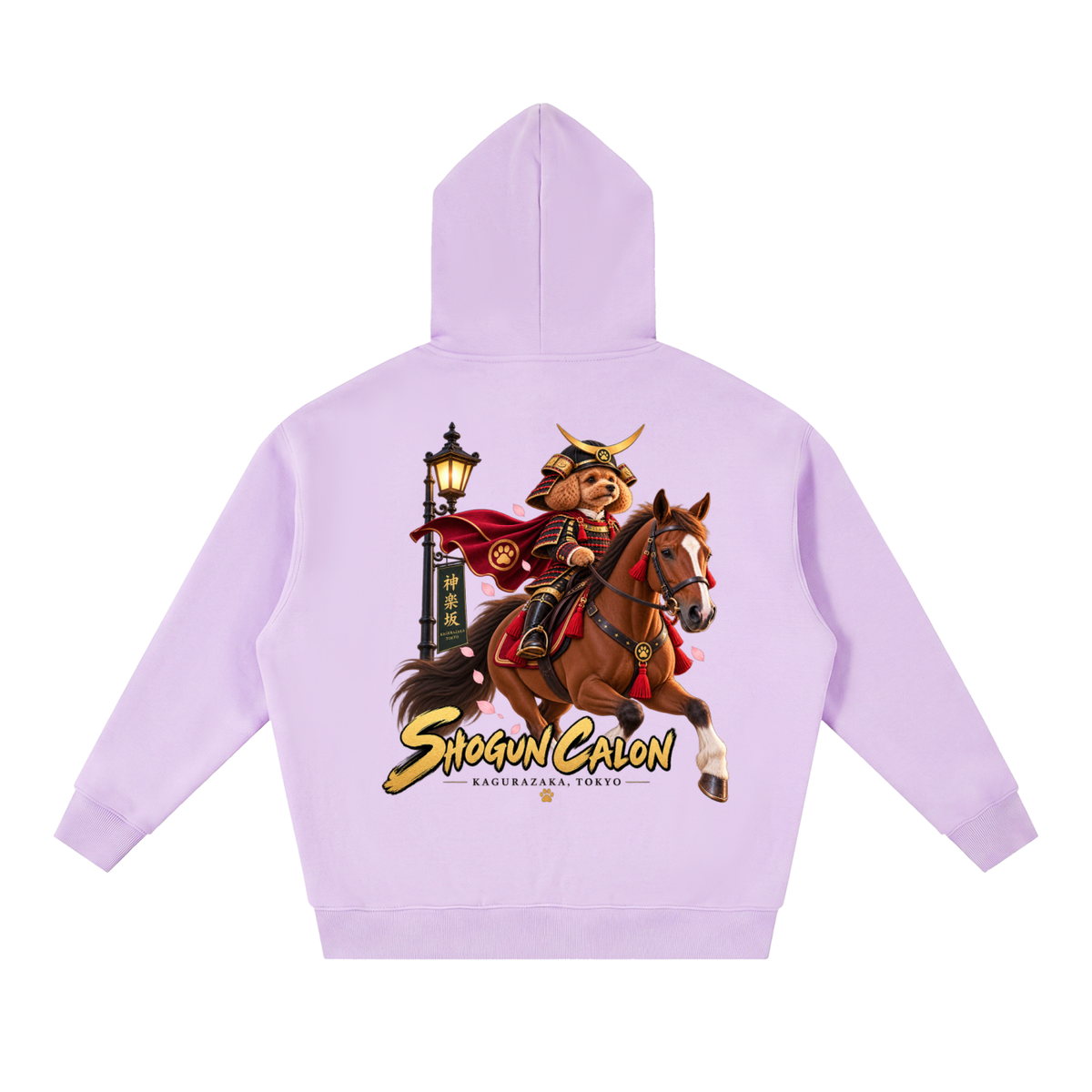 KAGURAZAKA | オーバーサイズ フリース ボクシー フーディー将軍 | Oversized Fleece Boxy Hoodie