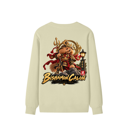 KAGURAZAKA | ユニセックス クラシック コットン スウェットシャツ毘沙門 | Unisex Classic Cotton Sweatshirt