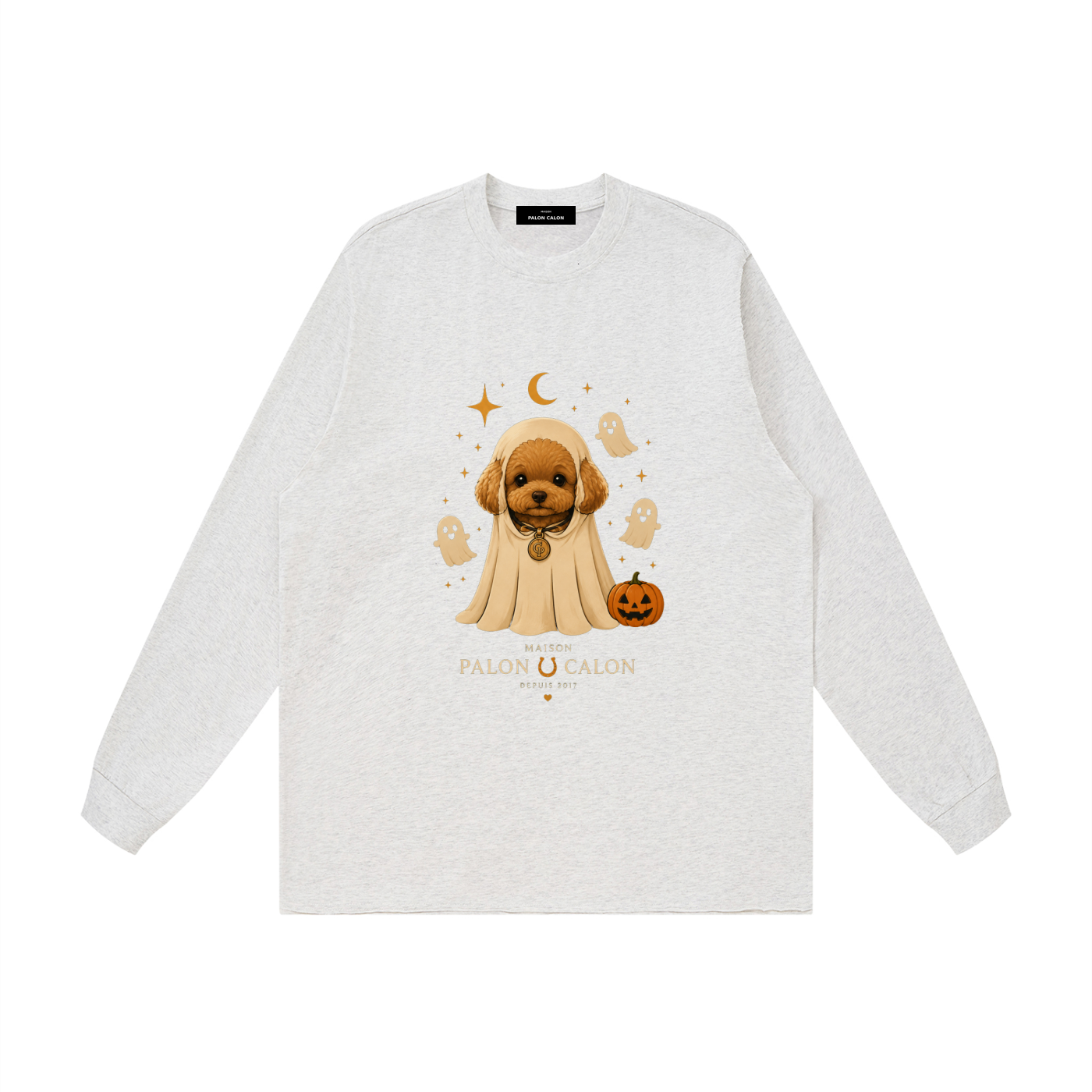 Unisex Raw Hem Long Sleeve T-Shirt