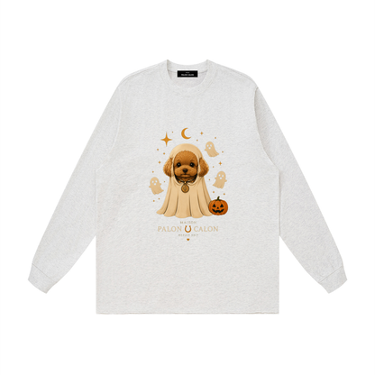 Unisex Raw Hem Long Sleeve T-Shirt