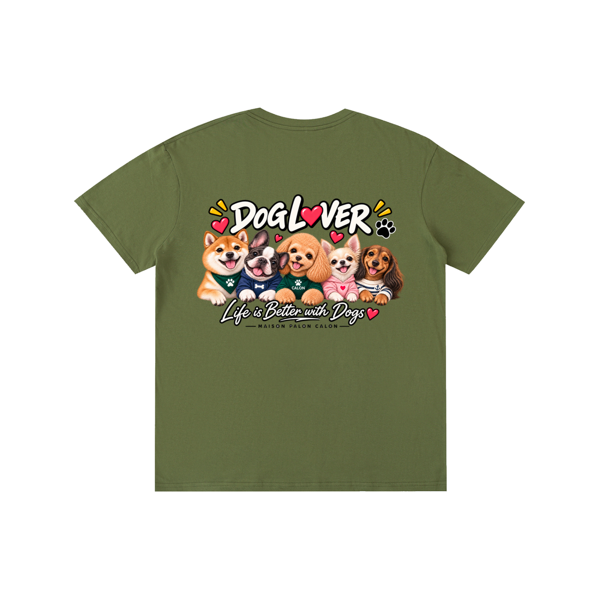 DOG | ベーシック ユニセックス コットンTシャツ / Pure Cotton Unisex T-Shirt