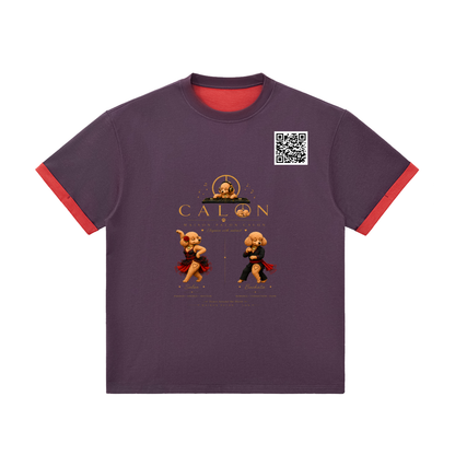 コントラストカフ Tシャツ — ユニセックス