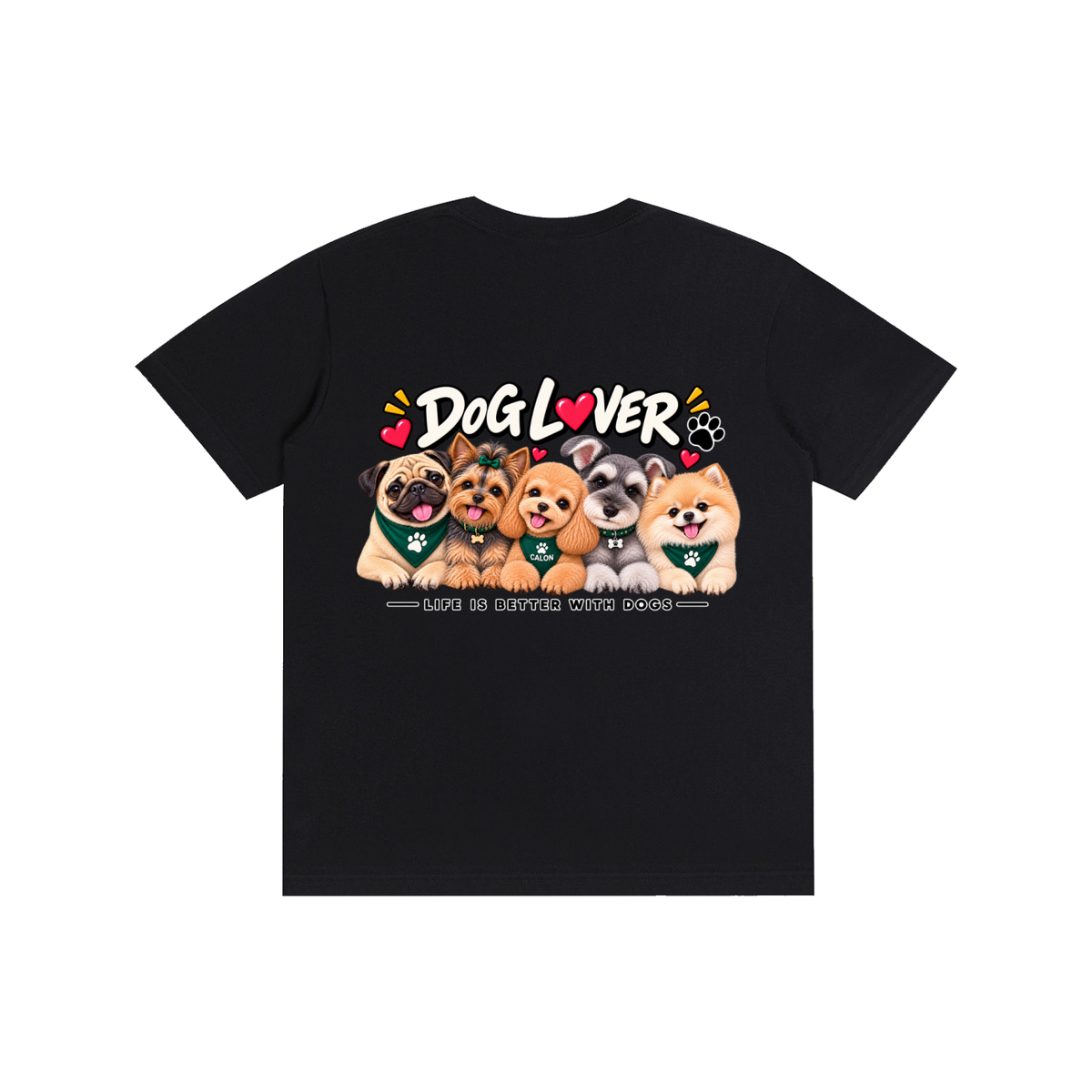 DOG | ベーシック ユニセックス コットンTシャツ / Pure Cotton Unisex T-Shirt
