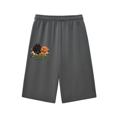 Relaxed Drawstring Three-quarter Sweatpants