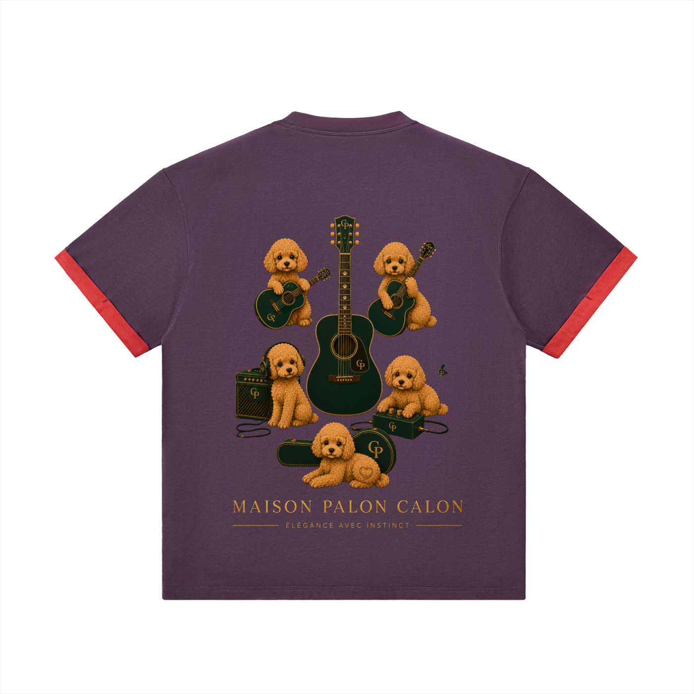 コントラストカフ Tシャツ — ユニセックス