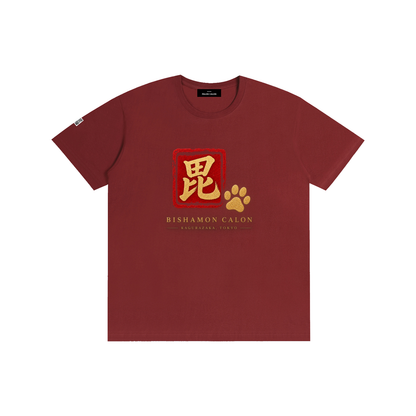 KAGURAZAKA | ユニセックス ピュアコットン Tシャツ毘沙門 / Pure Cotton Unisex T-Shirt