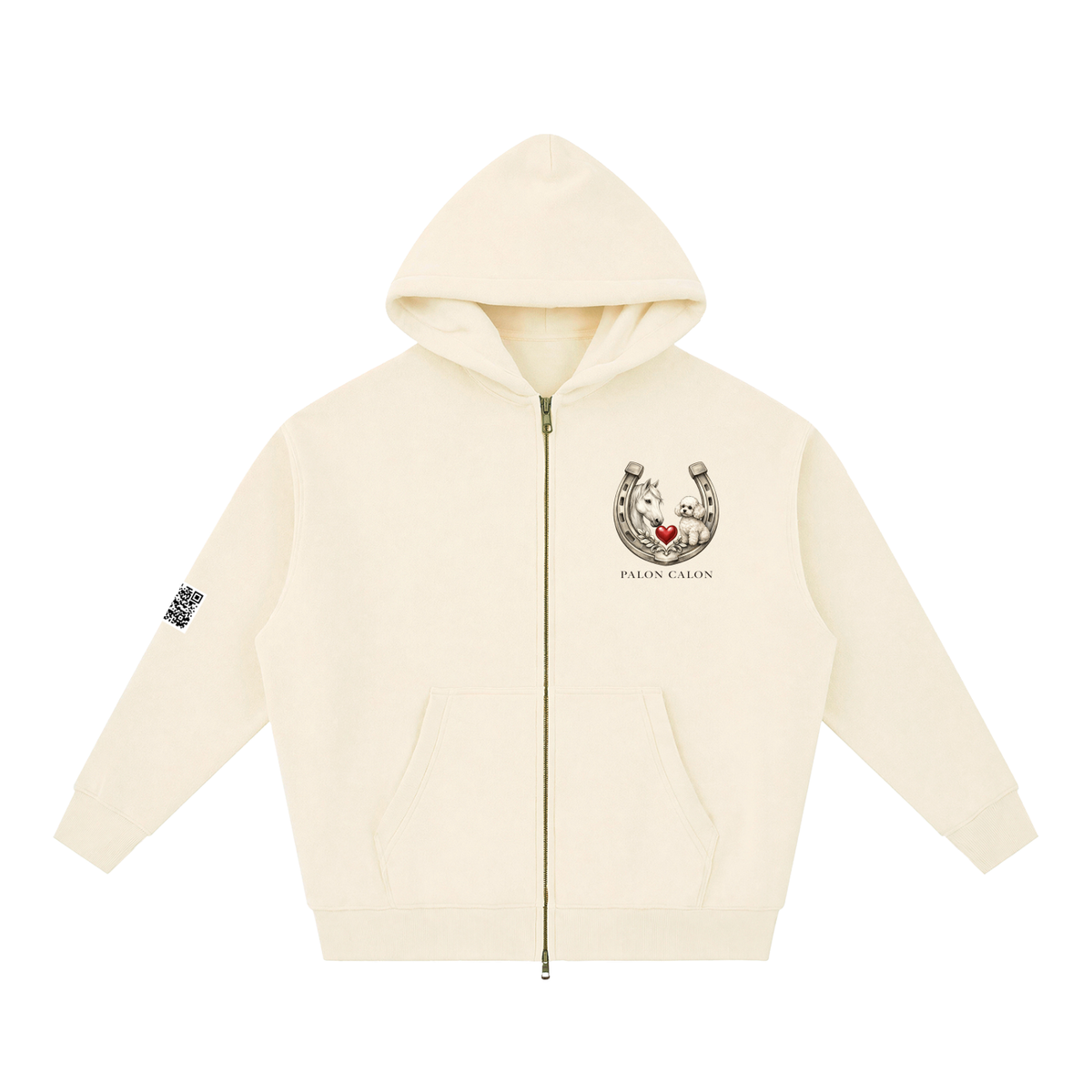 EQUESTRIAN CALON | オーバーサイズ フリース ボクシー フーディー/ Unisex Oversized Fleece Boxy Hoodie