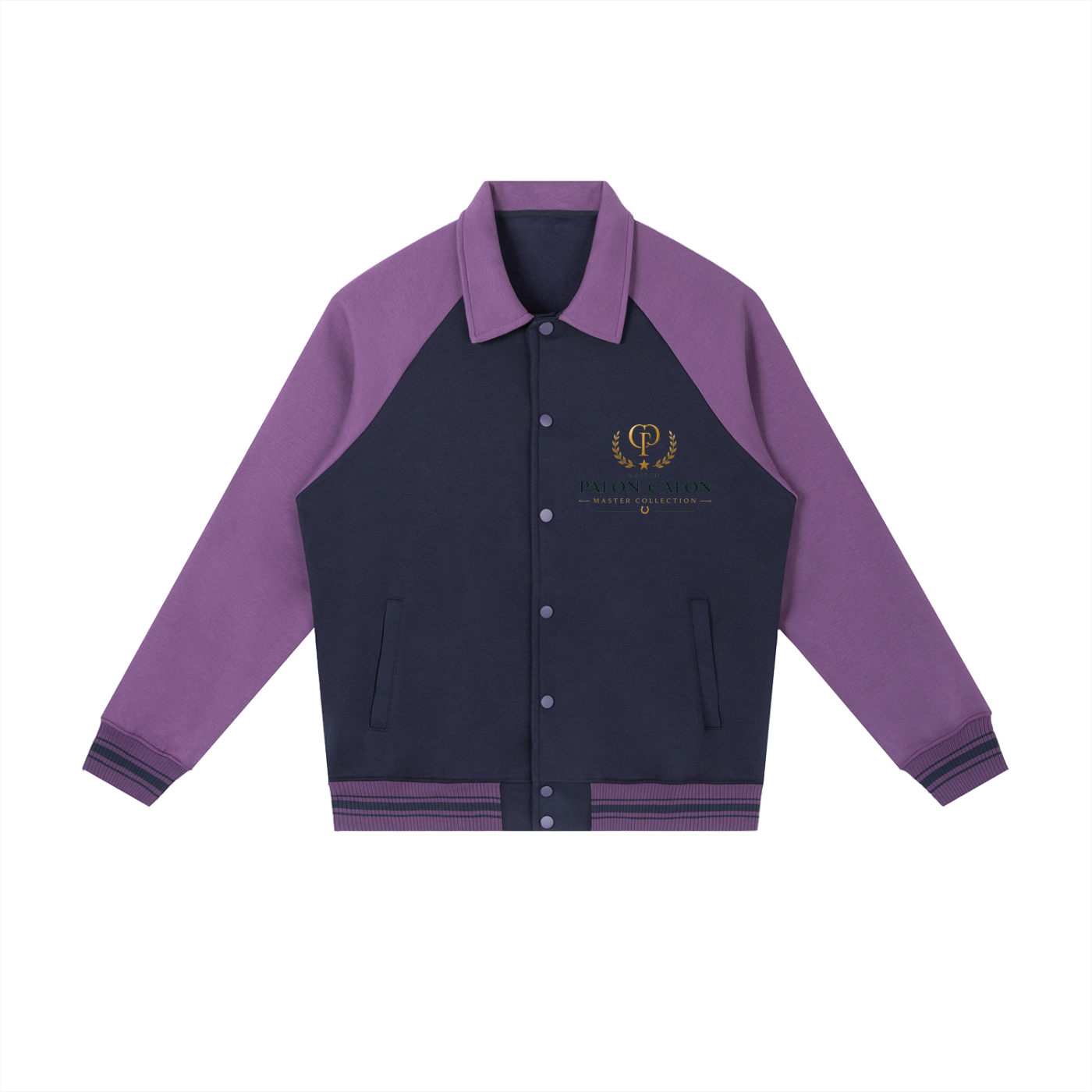 ユニセックス コントラスト ラグラン ベースボールジャケット — Unisex Contrast Raglan Baseball Jacket