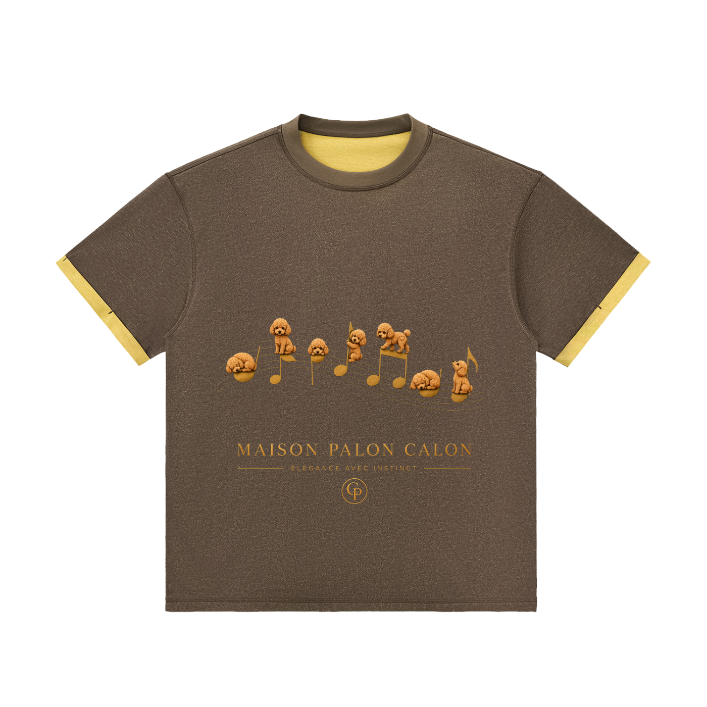 コントラストカフ Tシャツ — ユニセックス