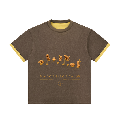 コントラストカフ Tシャツ — ユニセックス