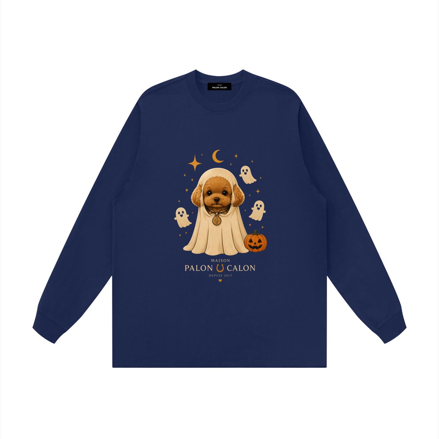 Unisex Raw Hem Long Sleeve T-Shirt