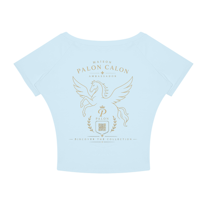 ウィメンズ ボートネック ラグラン Tシャツ — Women's Boatneck Raglan T-Shirt