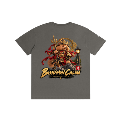 KAGURAZAKA | ユニセックス ピュアコットン Tシャツ毘沙門 / Pure Cotton Unisex T-Shirt