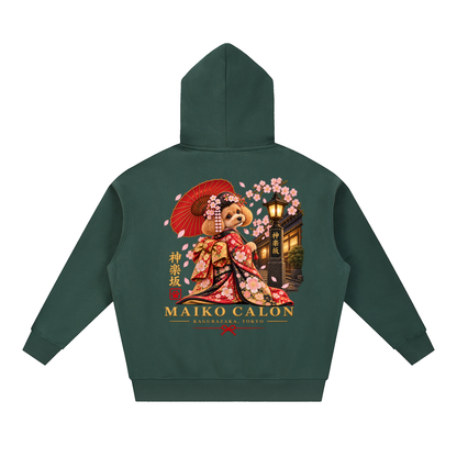 KAGURAZAKA | エッセンシャル オーバーサイズ フリース ボクシー フーディー舞妓 | Essential Oversized Fleece Boxy Hoodie