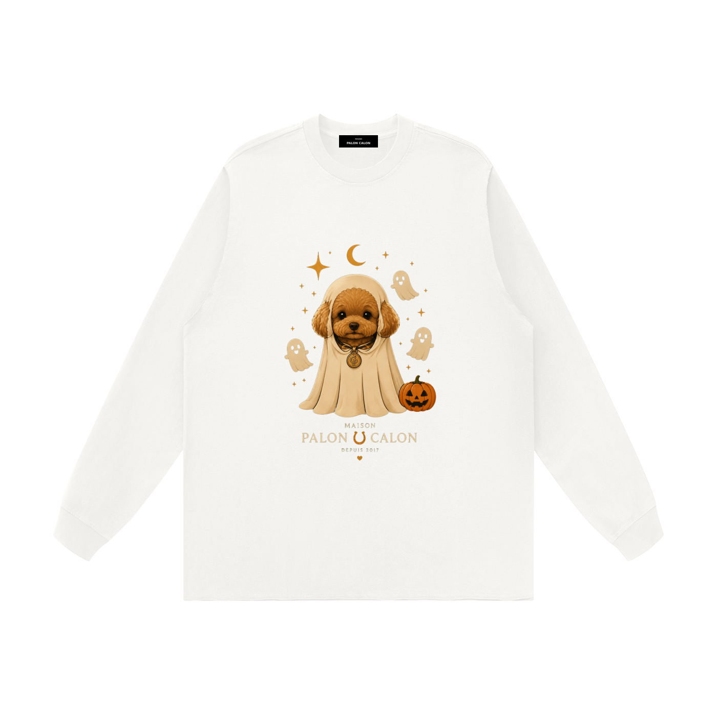 Unisex Raw Hem Long Sleeve T-Shirt
