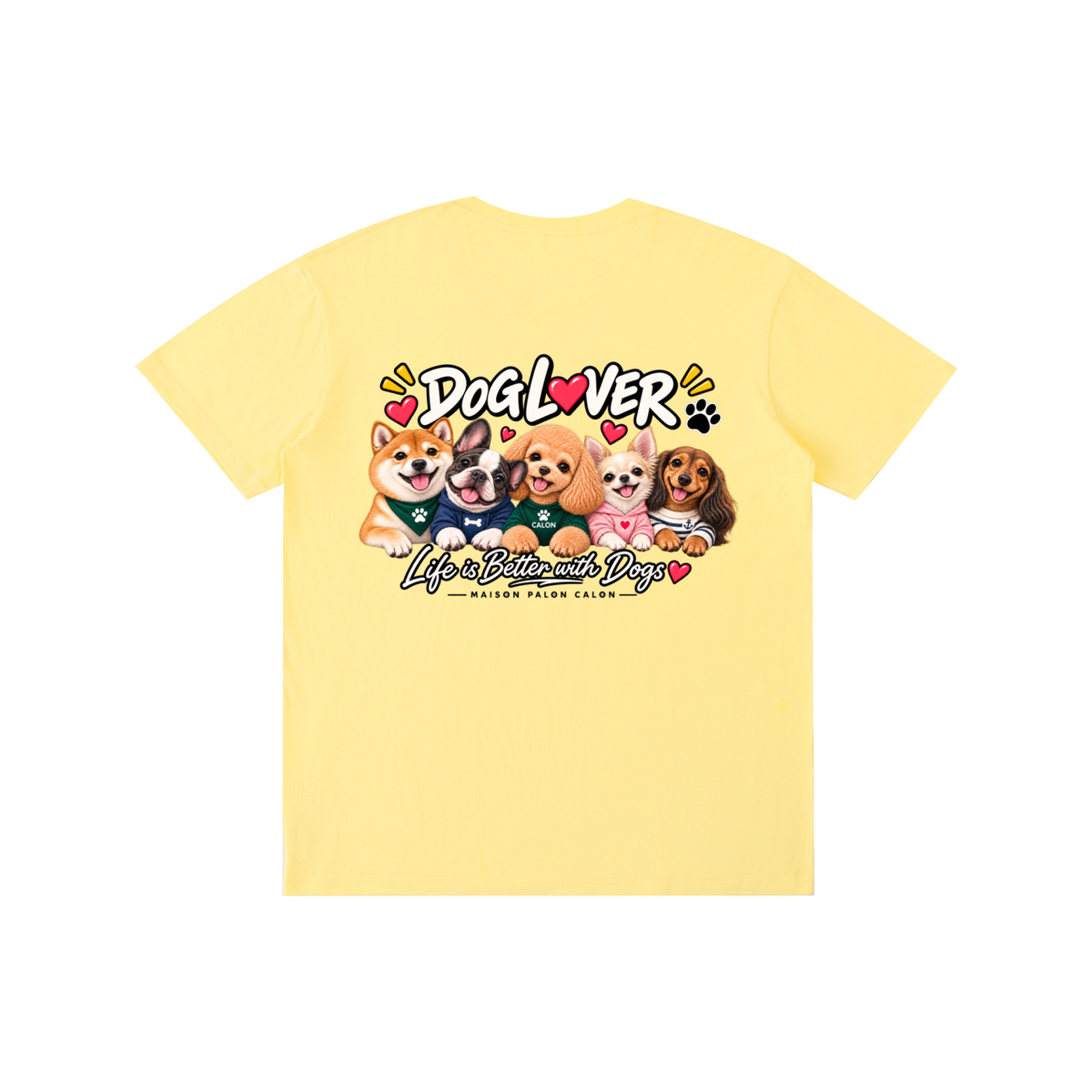 DOG | ベーシック ユニセックス コットンTシャツ / Pure Cotton Unisex T-Shirt